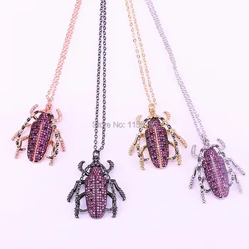 5Pcs High Quality Micro pave CZ Bugs insect Necklace Zirconia Jewelry Pendant Necklace for Women
5Pcs High Quality Micro pave CZ Bugs insect Necklace Zirconia Jewelry Pendant Necklace for Women