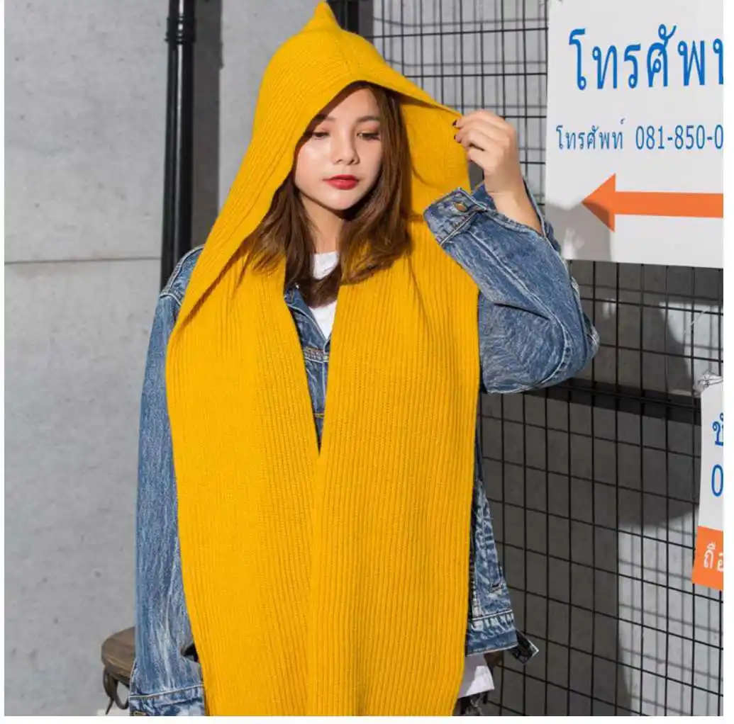 Brand Women Wool Hooded Poncho with Hat Winter Warm Scarves Lady Wraps Knitted Hood Ladies Scarf Solid 2018 Pashmina 240 X 22 CM
Brand Women Wool Hooded Poncho with Hat Winter Warm Scarves Lady Wraps Knitted Hood Ladies Scarf Solid 2018 Pashmina 240 X 22 CM