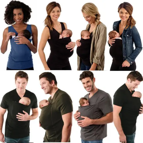 2018 New Summer Dad&Mom Pregnancy Maternity T-shirt Mother Father Kangaroo T Shirts Parenting Child Tops Baby Carrier
2018 New Summer Dad&Mom Pregnancy Maternity T-shirt Mother Father Kangaroo T Shirts Parenting Child Tops Baby Carrier