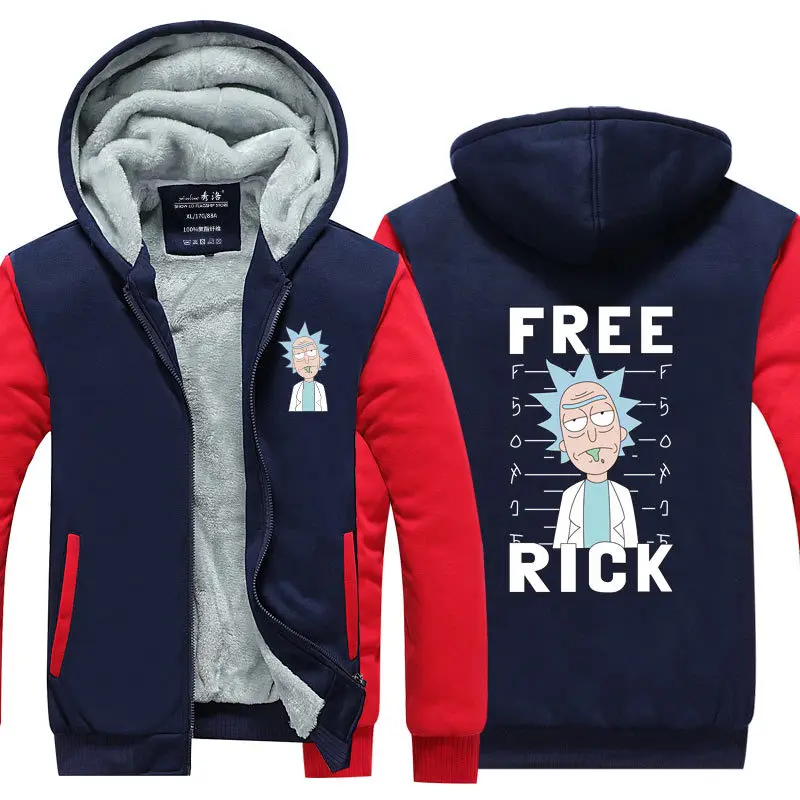 Dropshipping Rick and Motry plus velvet padded hooded men/women Hip Hop zipper long-sleeve jacket harajuku Sweatshirt Streetwear
Dropshipping Rick and Motry plus velvet padded hooded men/women Hip Hop zipper long-sleeve jacket harajuku Sweatshirt Streetwear