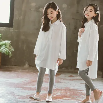 2020 Spring Teen Dress Shirts For Girls Teenage School Long Little Kids Girls Blouse White Long Sleeve Tops Children Clothing
2020 Spring Teen Dress Shirts For Girls Teenage School Long Little Kids Girls Blouse White Long Sleeve Tops Children Clothing