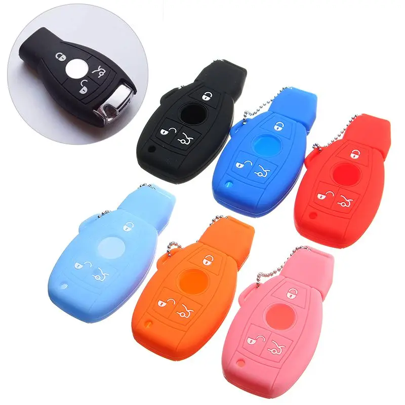 Hot Car Key Case Cover Silicone 3 Button Remote Key Fob Case Cover For Mercedes-Benz 6 Colors
Hot Car Key Case Cover Silicone 3 Button Remote Key Fob Case Cover For Mercedes-Benz 6 Colors