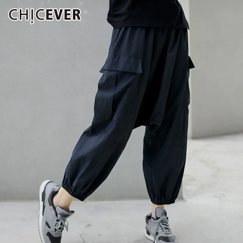 CHICEVER 2019 Trouser For Women's Harem Pants Female Elastic High Waist Loose Black Pants Fashion Casual Clothes New
CHICEVER 2019 Trouser For Women's Harem Pants Female Elastic High Waist Loose Black Pants Fashion Casual Clothes New