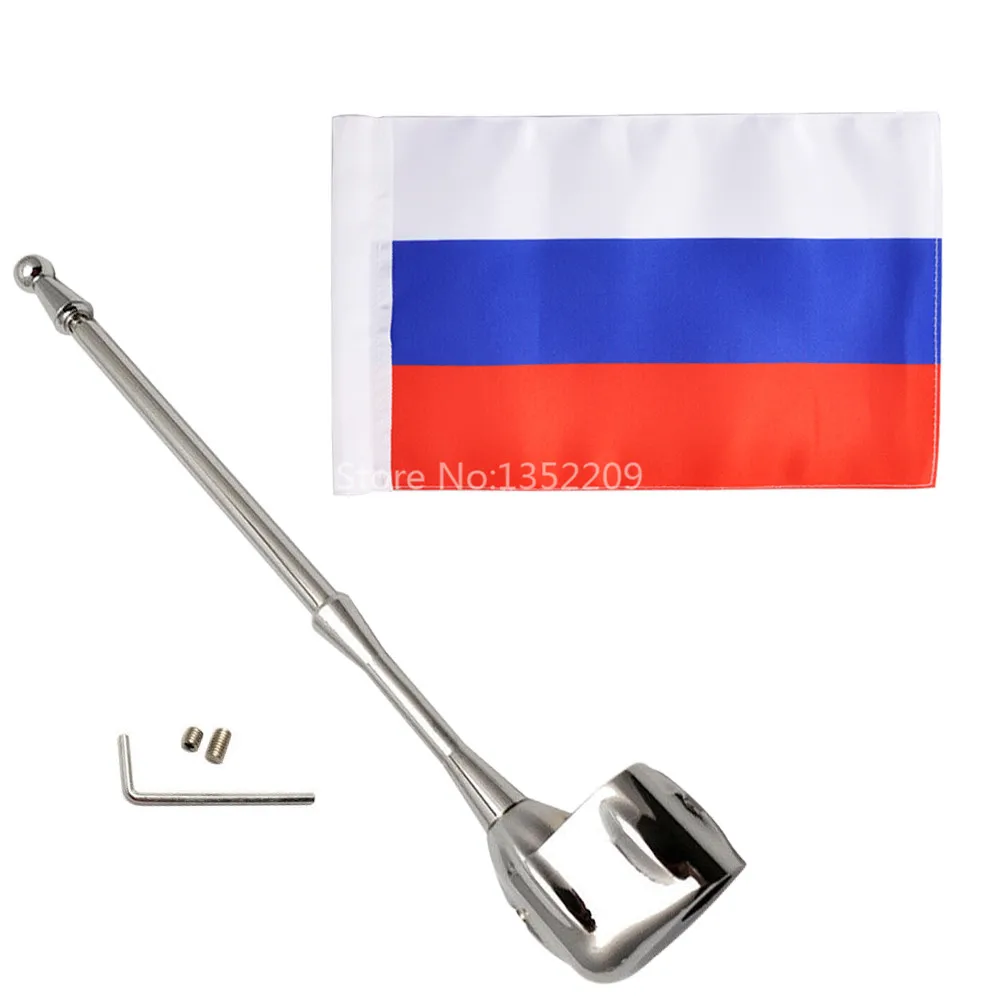 Russian Flag Style Pole Flag Mast Luggage Rack Vertical Mount For Honda Goldwing 1800 GL1800 2001-2011 Models
Russian Flag Style Pole Flag Mast Luggage Rack Vertical Mount For Honda Goldwing 1800 GL1800 2001-2011 Models
