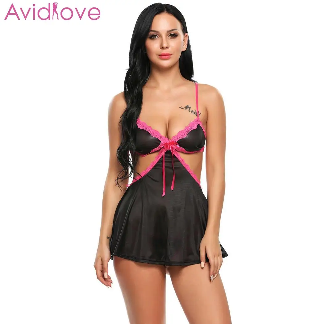 Avidlove Women Sexy Lingerie Babydoll Satin Sexy Underwear Hot Nightgown Erotic Cut-out Lace-Trim Bra Dress Nightwear Sleepwear
Avidlove Women Sexy Lingerie Babydoll Satin Sexy Underwear Hot Nightgown Erotic Cut-out Lace-Trim Bra Dress Nightwear Sleepwear