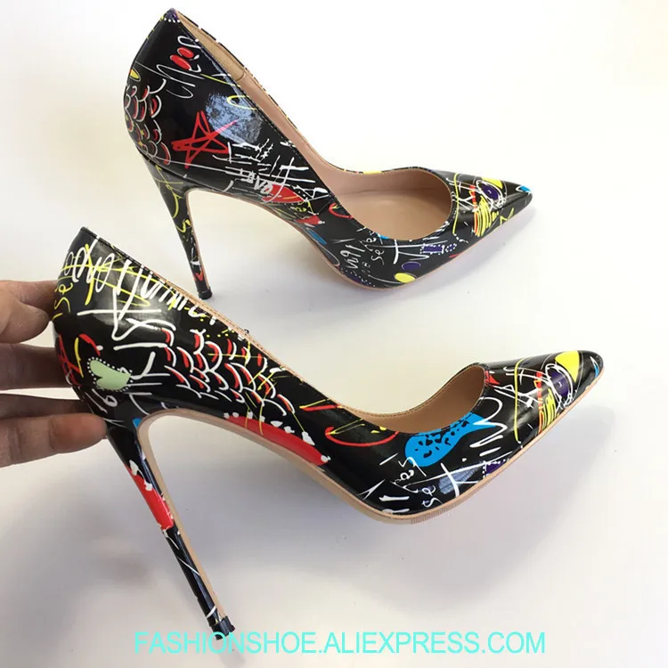 Spring Newest Mixed Colors Graffiti Women Sexy High Heels Pointy Toe Ladies Fashion Party Pumps Slip On Female Dress Shoe Size42
Spring Newest Mixed Colors Graffiti Women Sexy High Heels Pointy Toe Ladies Fashion Party Pumps Slip On Female Dress Shoe Size42