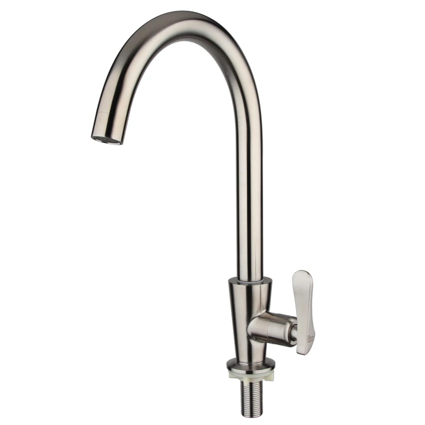 Kitchen faucet Single cold water faucet brushed kitchen tap 304stainless steel Deck Mounted Single Handle Single Hole Ceramic
Kitchen faucet Single cold water faucet brushed kitchen tap 304stainless steel Deck Mounted Single Handle Single Hole Ceramic