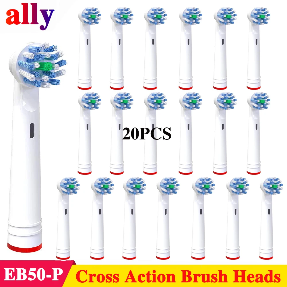 20X Cross Action toothbrush heads For Braun Oral B Vitality Triumph iBrush 5000 9000 pro690 P4500Electric toothbrush heads 
20X Cross Action toothbrush heads For Braun Oral B Vitality Triumph iBrush 5000 9000 pro690 P4500Electric toothbrush heads