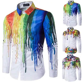 Casual Men Shirt 3D Ink Print Long Sleeve Lapel Neck Fitness Blouse Streetwear Fashion Male Tops Stylish Men Dress Shirt Camisa
Casual Men Shirt 3D Ink Print Long Sleeve Lapel Neck Fitness Blouse Streetwear Fashion Male Tops Stylish Men Dress Shirt Camisa