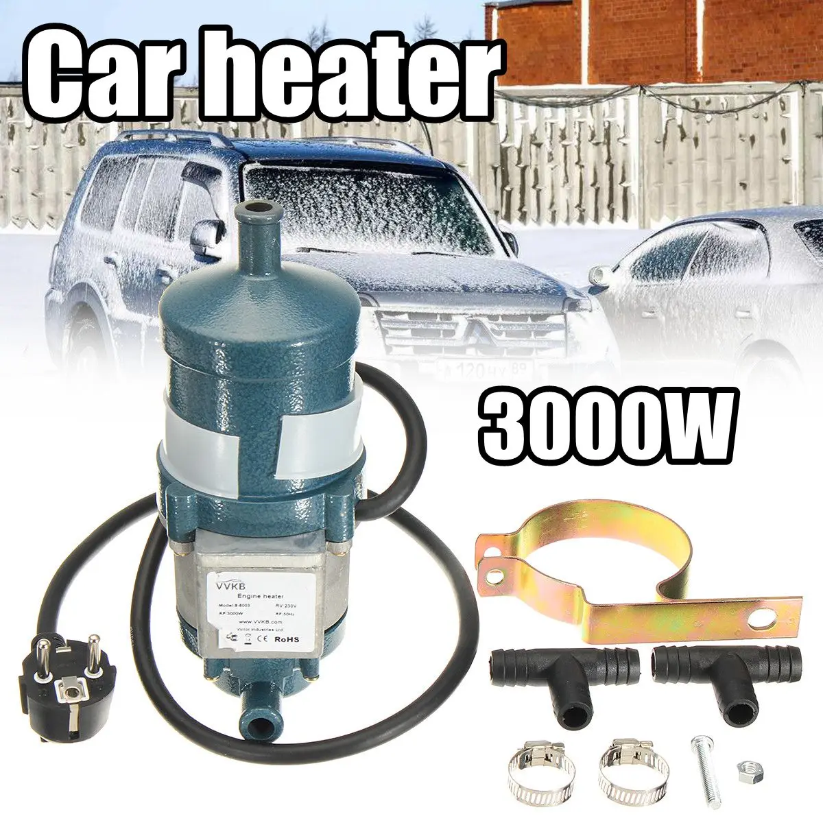3000W 220V Circulating Water Heating Car Heater Engine Cycle Preheater Coolant Heating
3000W 220V Circulating Water Heating Car Heater Engine Cycle Preheater Coolant Heating
