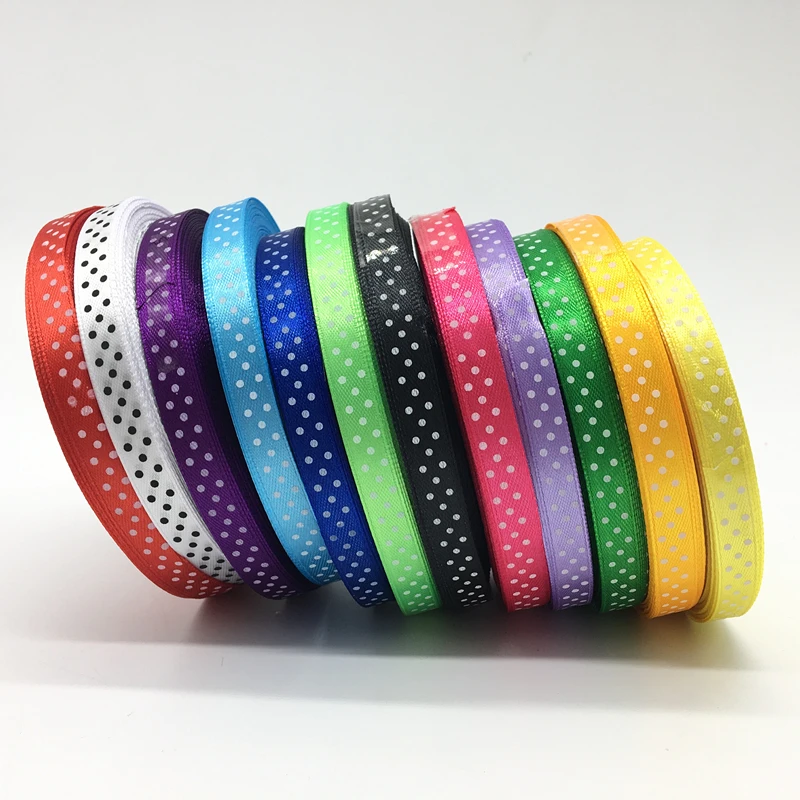 5yards/lot 3/8"(10mm) Dots Satin Ribbon Printed Polyester Ribbon DIY Bow Hair Wedding Handmade Materials
5yards/lot 3/8"(10mm) Dots Satin Ribbon Printed Polyester Ribbon DIY Bow Hair Wedding Handmade Materials