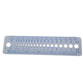 1 Pcs Plastic DIY Knitting Sweater Needle Ruler Sewing Accessories Tools Inch cm Sew Knitting Needle Gauge Ruler Tool 
1 Pcs Plastic DIY Knitting Sweater Needle Ruler Sewing Accessories Tools Inch cm Sew Knitting Needle Gauge Ruler Tool