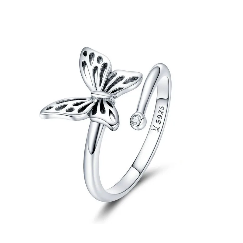 Authentic 925 Sterling Silver Vintage Butterfly Adjustable Finger Rings for Women Wedding Engagement Ring Jewelry SCR448
Authentic 925 Sterling Silver Vintage Butterfly Adjustable Finger Rings for Women Wedding Engagement Ring Jewelry SCR448