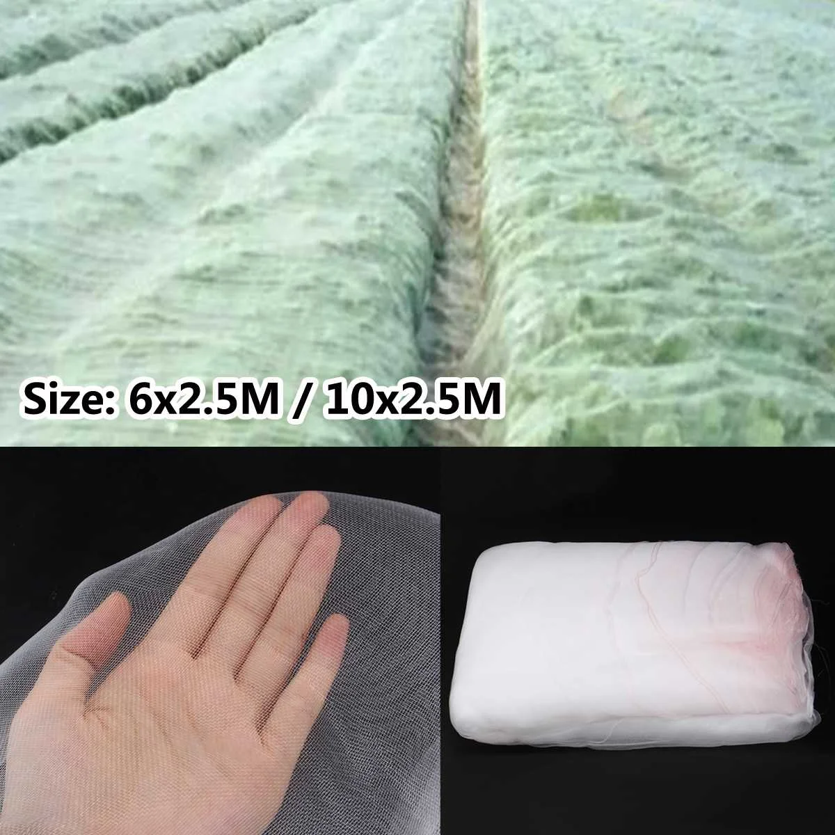 

10M/6M x 2.5M Garden Bird Net Netting Pond Crops Fruit Tree Vegetables Protection Flower Garden Mesh Protect Anti Bird Net