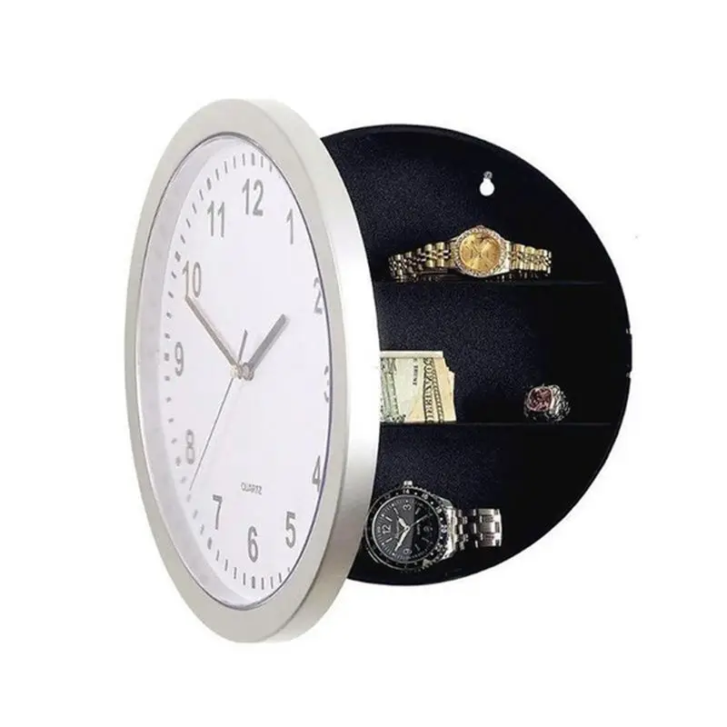 

CNIM Hot White Wall Clock Hidden Safe,Clock Safe Secret Safes Hidden Safe Wall Clock For Secret Stash Money Cash Jewelry,Wall C