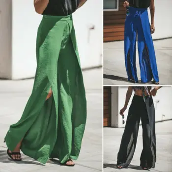 2019 New Women's Fashion Chiffon Solid Color High Waist Pants Long Loose Wide Leg Trousers
2019 New Women's Fashion Chiffon Solid Color High Waist Pants Long Loose Wide Leg Trousers