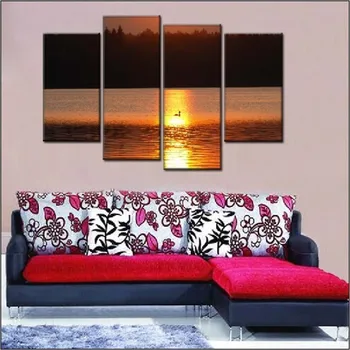 Canvas HD Printed Sunset Reflects Landscape Of The River Painting For Kitchen Home Decoration 4 Panel Wall Art Shipped 24 Hour
Canvas HD Printed Sunset Reflects Landscape Of The River Painting For Kitchen Home Decoration 4 Panel Wall Art Shipped 24 Hour
