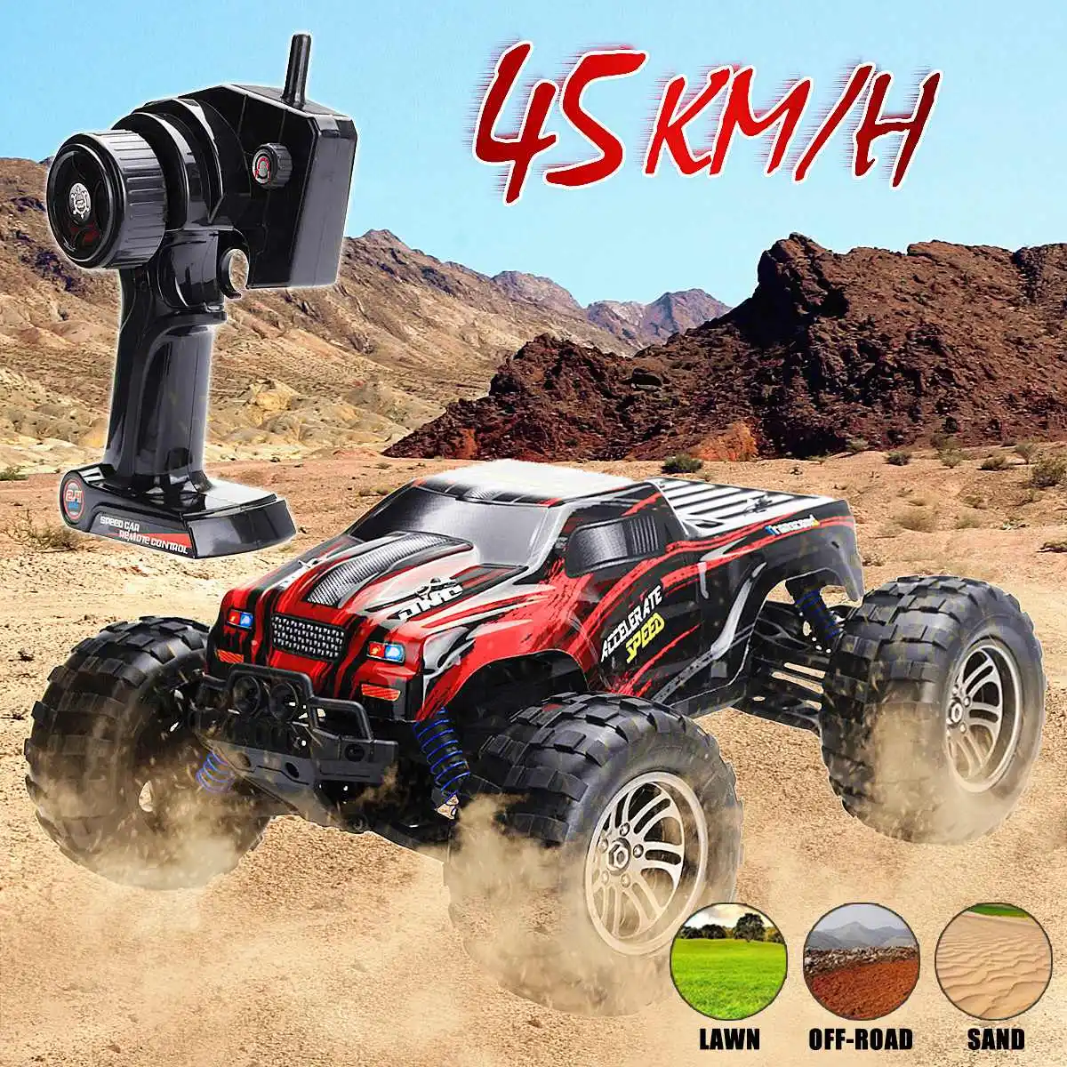 Remote Control 4WD Off-Road Monster Truck High Speed RTR RC Car Drift Field Buggy Toy 1:12 2.4G
Remote Control 4WD Off-Road Monster Truck High Speed RTR RC Car Drift Field Buggy Toy 1:12 2.4G