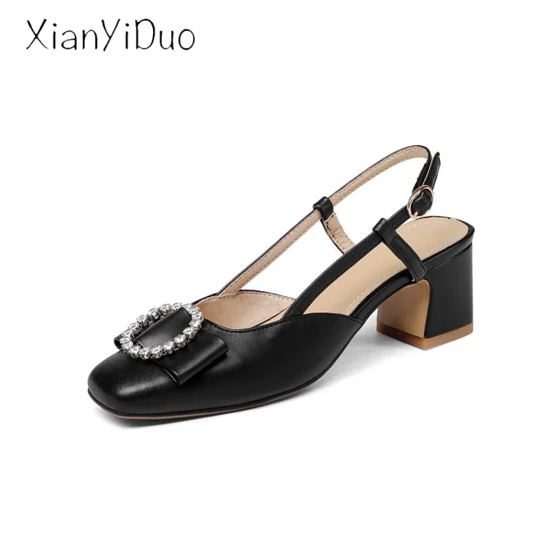 xianyiduo2019 new Summer fashion Casual Women's Shoes Sandals pink Middle Heel plus size 40-43 Crystal Square Toe Closed /5598-1
xianyiduo2019 new Summer fashion Casual Women's Shoes Sandals pink Middle Heel plus size 40-43 Crystal Square Toe Closed /5598-1