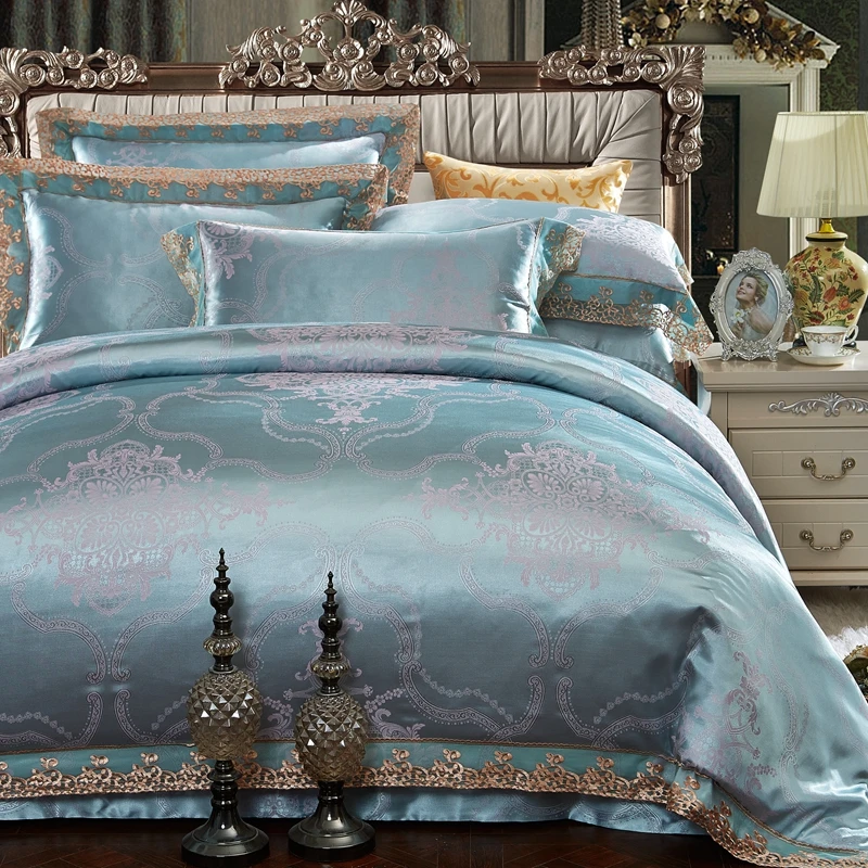 2017 4pcs jacquard silk cotton bedclothes bedding sets queen king size Quilt duvet cover set bedsheets cotton bedcover 28
2017 4pcs jacquard silk cotton bedclothes bedding sets queen king size Quilt duvet cover set bedsheets cotton bedcover 28