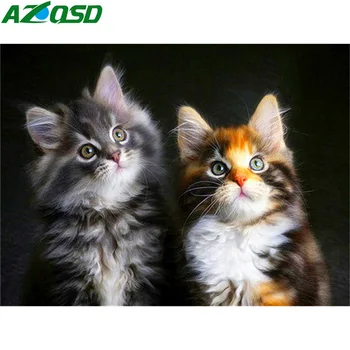 AZQSD Diamond Embroidery Full Display Animal Diamond Painting Cat Cross Stitch Handmade Rhinestones Pictures Gift Needlework
AZQSD Diamond Embroidery Full Display Animal Diamond Painting Cat Cross Stitch Handmade Rhinestones Pictures Gift Needlework