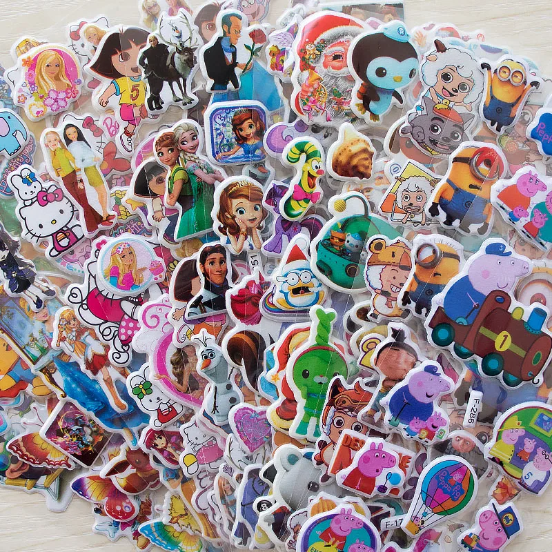 50 Sheets/lot 3D Puffy Bubble Stickers Mixed Cartoon Mickey Cars Spiderman Waterpoof DIY Children Kids Boy Girl Toy Hot Sale
50 Sheets/lot 3D Puffy Bubble Stickers Mixed Cartoon Mickey Cars Spiderman Waterpoof DIY Children Kids Boy Girl Toy Hot Sale