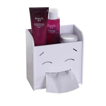 Diy Smile Model Cosmetics Storage Box Waterproof Desktop Tissue Box Storage Box Crafts Multi-functional Storage Rack Home Decor
Diy Smile Model Cosmetics Storage Box Waterproof Desktop Tissue Box Storage Box Crafts Multi-functional Storage Rack Home Decor