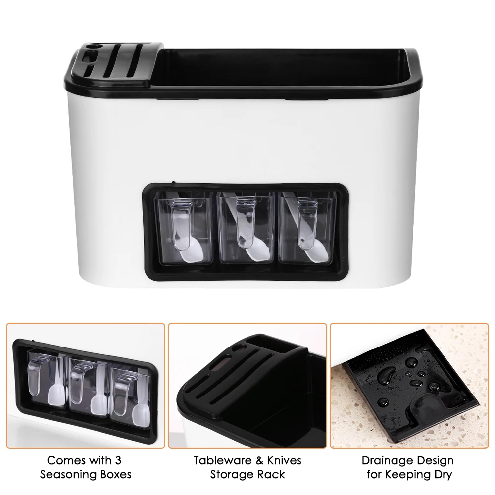 Multi-functional Kitchen Spice Rack Cutlery Chopsticks Holder Knife Block Countertop Storage Organizer for Spices Sauces Bottles
Multi-functional Kitchen Spice Rack Cutlery Chopsticks Holder Knife Block Countertop Storage Organizer for Spices Sauces Bottles