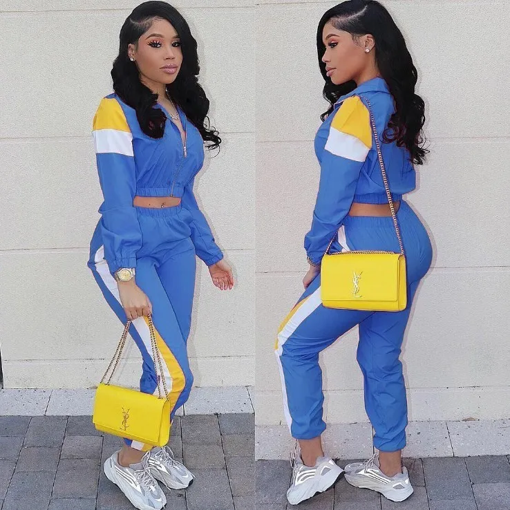 2019 Spring Safari Style Women Tracksuit Patchwork Zipper Up Long Sleeve Top Pencil Pants Suits 2 Piece Sporting Outfit Yoga set
2019 Spring Safari Style Women Tracksuit Patchwork Zipper Up Long Sleeve Top Pencil Pants Suits 2 Piece Sporting Outfit Yoga set
