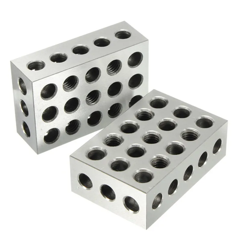 2 шт. 25x50x75 мм закаленные стальные блоки 23 Отверстия параллельный зажимной блок