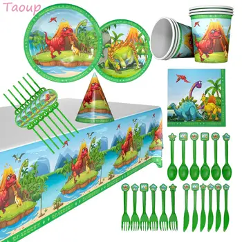 Taoup Animals Disposable Tableware Dinosaur Party Supplies Happy Dinosaur Birthday Party Decors for Kids Safari Jungle Party
Taoup Animals Disposable Tableware Dinosaur Party Supplies Happy Dinosaur Birthday Party Decors for Kids Safari Jungle Party