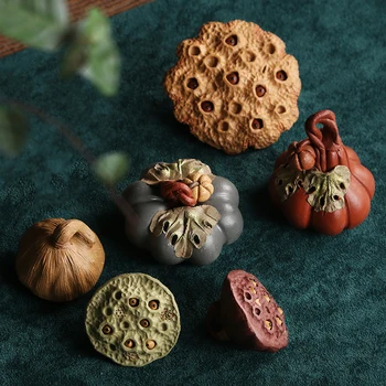 Creative Yixing Purple Clay Tea Pet Pottery Lotus Mini Pumpkin Chinese Kung Fu Tea Set Tea Tray Home Decoration Accessories
Creative Yixing Purple Clay Tea Pet Pottery Lotus Mini Pumpkin Chinese Kung Fu Tea Set Tea Tray Home Decoration Accessories