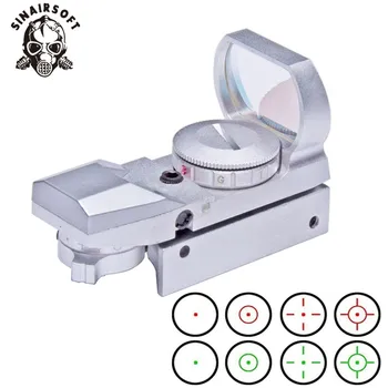 Tactical 4 Reticle Sight Holographic Red/Green Dot Reflex Sight Scope w/ Mount 20mm Silvery
Tactical 4 Reticle Sight Holographic Red/Green Dot Reflex Sight Scope w/ Mount 20mm Silvery