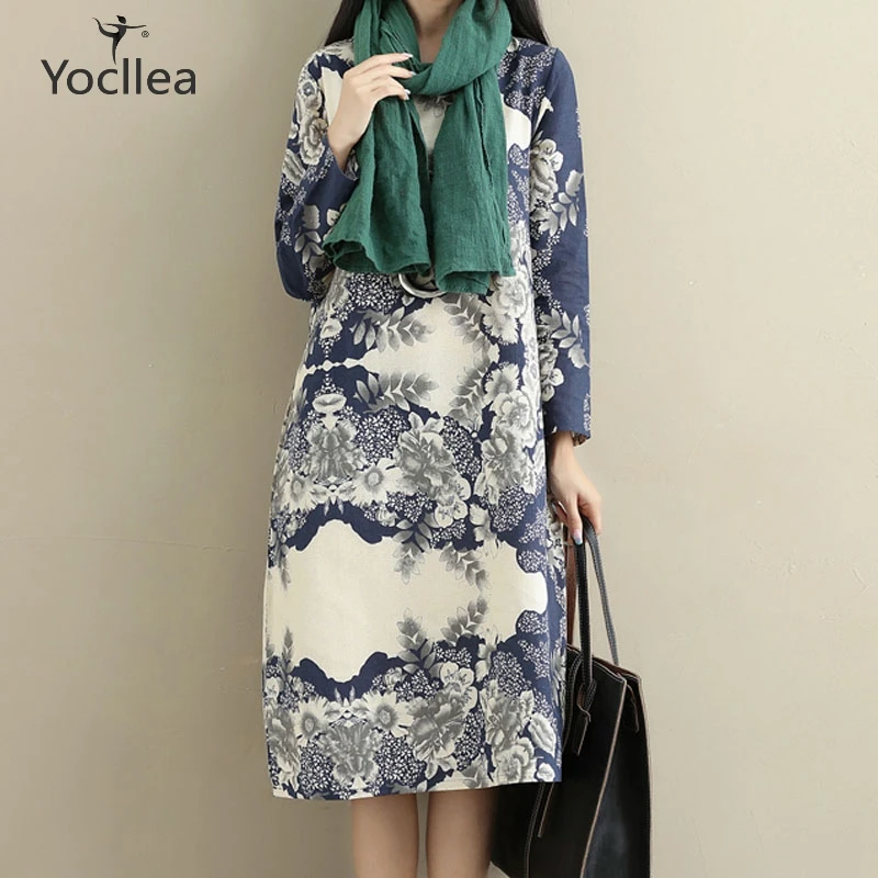 Autumn winter Women dress O-neck Long sleeve Pirnt Cashmere Dresses Warm female Loose Basic Casual dress vestidos Large size
Autumn winter Women dress O-neck Long sleeve Pirnt Cashmere Dresses Warm female Loose Basic Casual dress vestidos Large size
