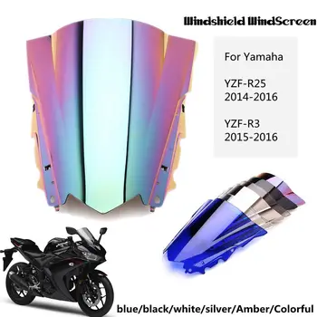 Motorcycle Windshield Windscreen Double Bubble Wind Deflectors for Yamaha YZF-R25 2014-2016 YZF-R3 2015-2016
Motorcycle Windshield Windscreen Double Bubble Wind Deflectors for Yamaha YZF-R25 2014-2016 YZF-R3 2015-2016