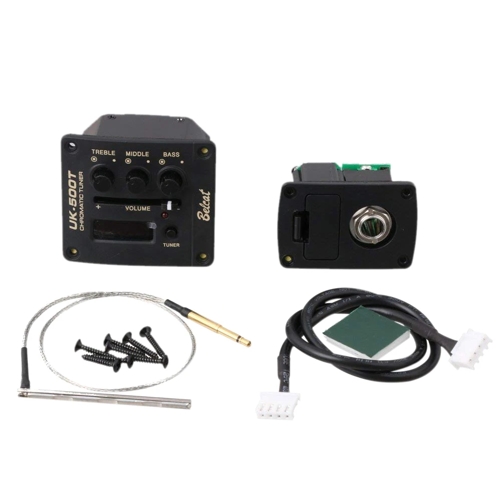 BELCAT UK-500T Ukulele Ukelele Piezo Pickup Preamp 3-Band EQ Equalizer Tuner System with LCD Display-MUSIC
BELCAT UK-500T Ukulele Ukelele Piezo Pickup Preamp 3-Band EQ Equalizer Tuner System with LCD Display-MUSIC