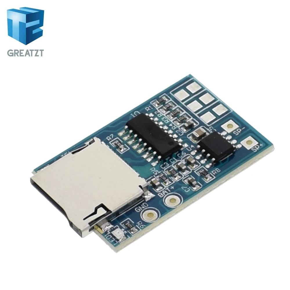 TZT 1PCS GPD2846A TF Card MP3 Decoder Board 2W Amplifier Module for Arduino GM Power Supply Module
TZT 1PCS GPD2846A TF Card MP3 Decoder Board 2W Amplifier Module for Arduino GM Power Supply Module