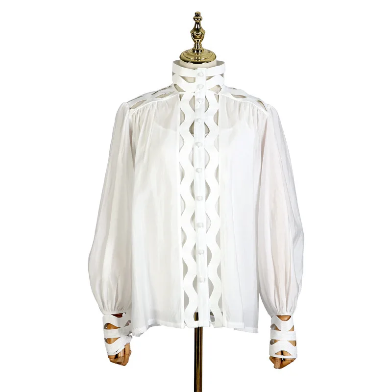 DEAT 2019 New Spring And Summer Fashion Women Clothing Strapes And Hollow Out Lace Lantern Sleeves Shirt Female Blouse WD41400L
DEAT 2019 New Spring And Summer Fashion Women Clothing Strapes And Hollow Out Lace Lantern Sleeves Shirt Female Blouse WD41400L
