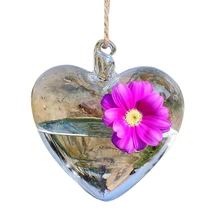 לב בצורת זכוכית תליית אגרטל בקבוק חממה מיכל צמח פרח שולחן חתונת גן תפאורה(China)