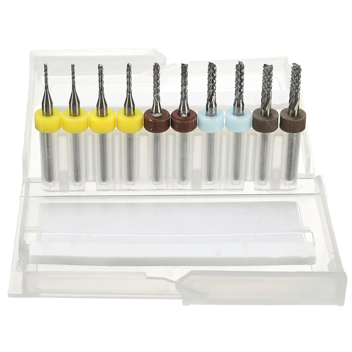 New 10Pcs Mini PCB Drill Bit Engraving Mill Cutter Carbide Tools End Mill CNC Cutting Bits Milling Cutters Kit
New 10Pcs Mini PCB Drill Bit Engraving Mill Cutter Carbide Tools End Mill CNC Cutting Bits Milling Cutters Kit