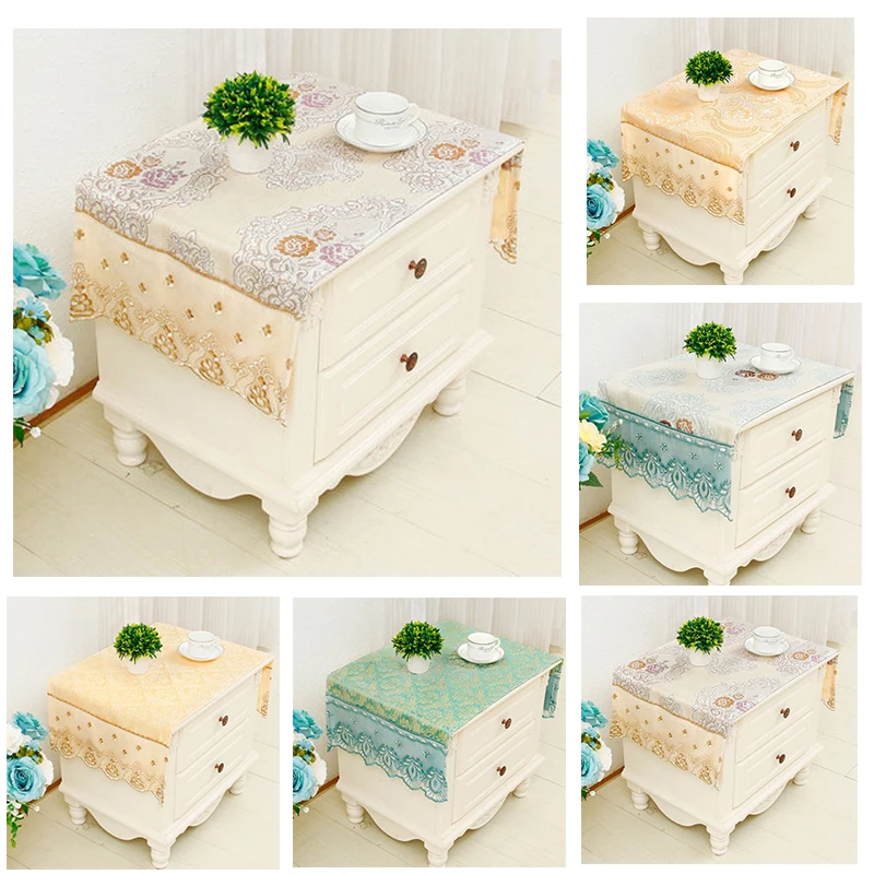 European Style Bedside Table Cloth Cover Dust proof Nightstands Towel Tablecloth Lace Dust Cloth Covers Home Decoration
European Style Bedside Table Cloth Cover Dust proof Nightstands Towel Tablecloth Lace Dust Cloth Covers Home Decoration