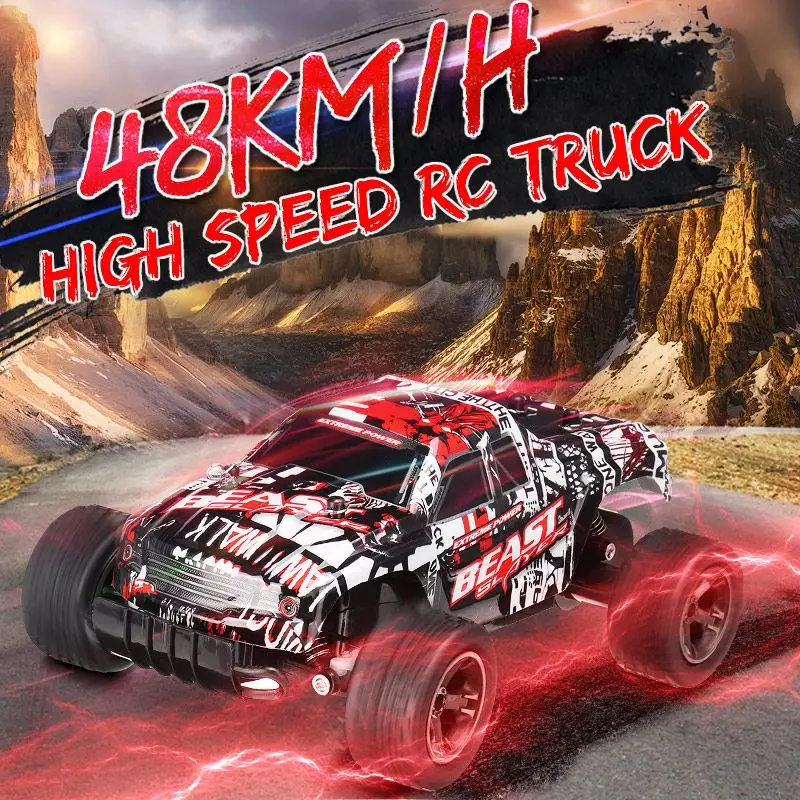 RC Car 48KM/H 2.4ghz 1:20 4WD Remote Control High Speed Truck Electric Truck OffRoad Vehicle 4x4 Driving Car Vehicle Toy
RC Car 48KM/H 2.4ghz 1:20 4WD Remote Control High Speed Truck Electric Truck OffRoad Vehicle 4x4 Driving Car Vehicle Toy