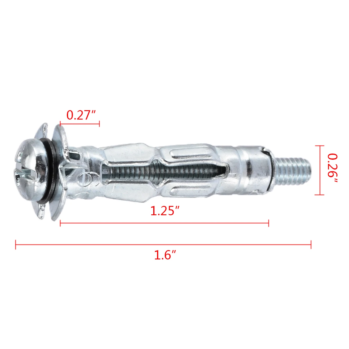 Hot Sale High Quality 10pcs M4X32 Hollow Wall Anchors Metal/Cavity/Plasterboard Plug/Fixing Screw
Hot Sale High Quality 10pcs M4X32 Hollow Wall Anchors Metal/Cavity/Plasterboard Plug/Fixing Screw