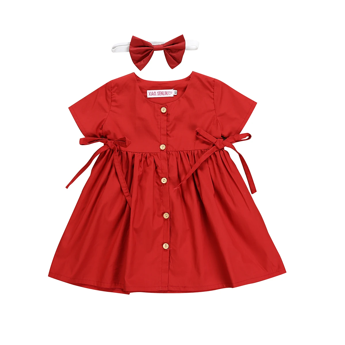 2019 Newest Style Toddler Girl Summer Short Sleeve Dress Button Princess Dress Bow Headband Outfit Sundress 1-6Years
2019 Newest Style Toddler Girl Summer Short Sleeve Dress Button Princess Dress Bow Headband Outfit Sundress 1-6Years