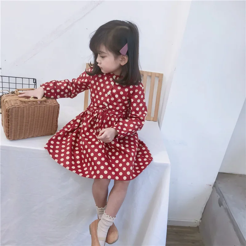 Summer Spring 2019Wave Point Long Sleeved Dress for Baby Girls Waist Princess Dress for Babies Toddler Infant Girl Clothing
Summer Spring 2019Wave Point Long Sleeved Dress for Baby Girls Waist Princess Dress for Babies Toddler Infant Girl Clothing