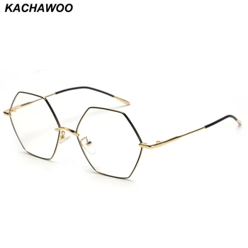 Kachawoo Vintage Hexagon Eyeglasses Frames Men Clear Lens Gold Metal Fashion Glasses Women Optical Unisex Birthday Gift
Kachawoo Vintage Hexagon Eyeglasses Frames Men Clear Lens Gold Metal Fashion Glasses Women Optical Unisex Birthday Gift