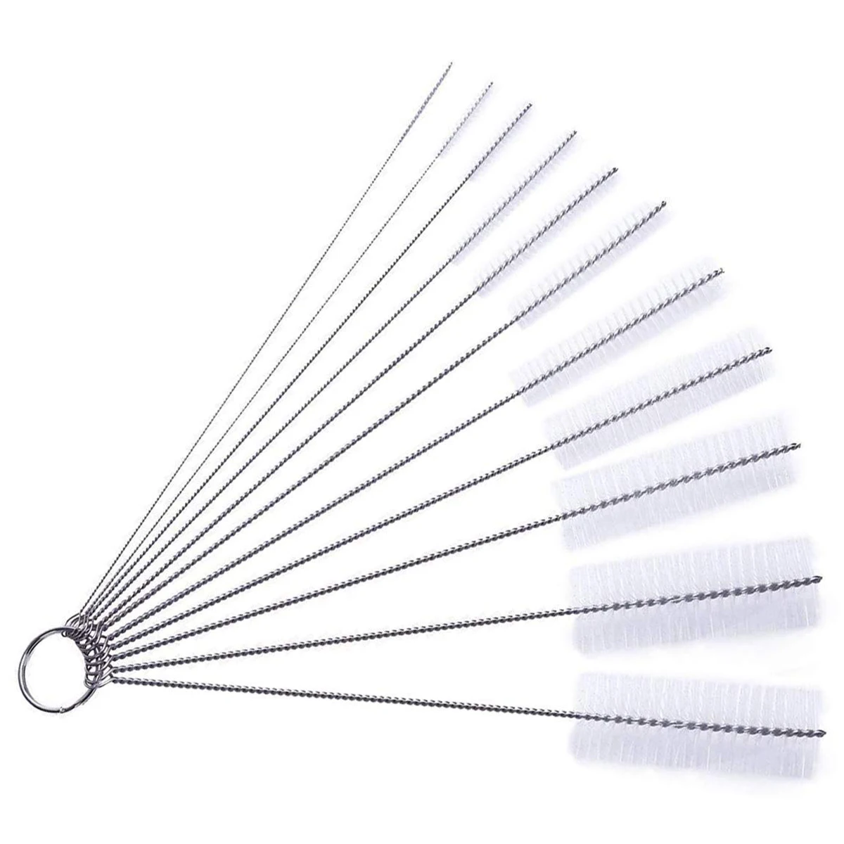 

11 Pcs Nylon Tube Brushes Set Kettle Spout Brush Teapot Nozzle Brush Set for Drinking Straws/Glasses / Keyboards/Jewelry Clean