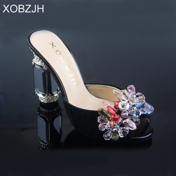 Brand Designer rhinestone Sandals Women Shoes Luxury 2019 Summer Black High Heels Ladies Party&Wedding Shoes Woman Open Toe heel
Brand Designer rhinestone Sandals Women Shoes Luxury 2019 Summer Black High Heels Ladies Party&Wedding Shoes Woman Open Toe heel