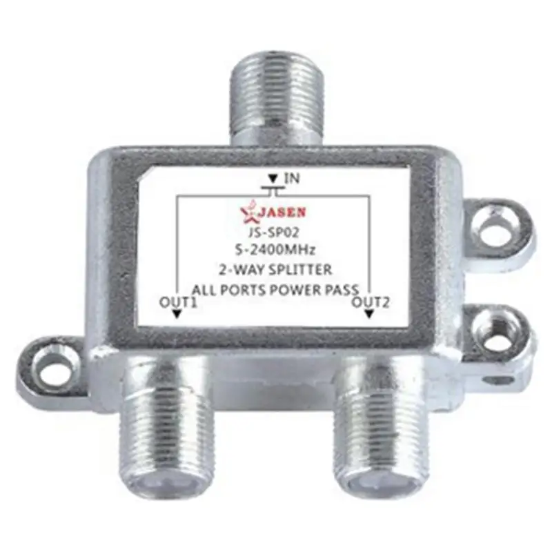 

Satellete 2-Way Splitter JS-SP02 Digital Coax Cable Splitter MoCA Connector for SATV/CATV