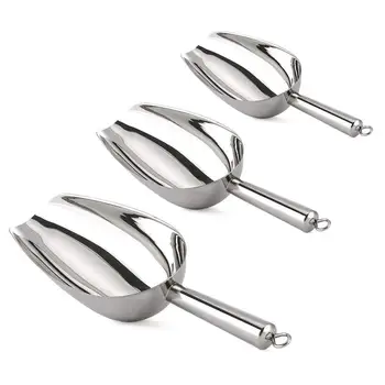 Hot Sale Ice Scoop Set Of 3, Stainless Steel Scoops For Food Popcorn Sweet Candy, Rust Free and Heavy Duty, Solid and Dishwash
Hot Sale Ice Scoop Set Of 3, Stainless Steel Scoops For Food Popcorn Sweet Candy, Rust Free and Heavy Duty, Solid and Dishwash